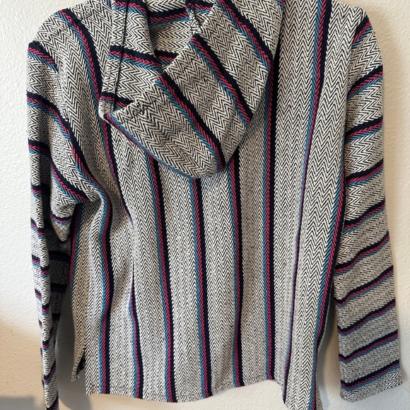 The Original Señor Lopez Baja Hoodie striped XS pullover $60 surf recycled - Picture 4 of 5
